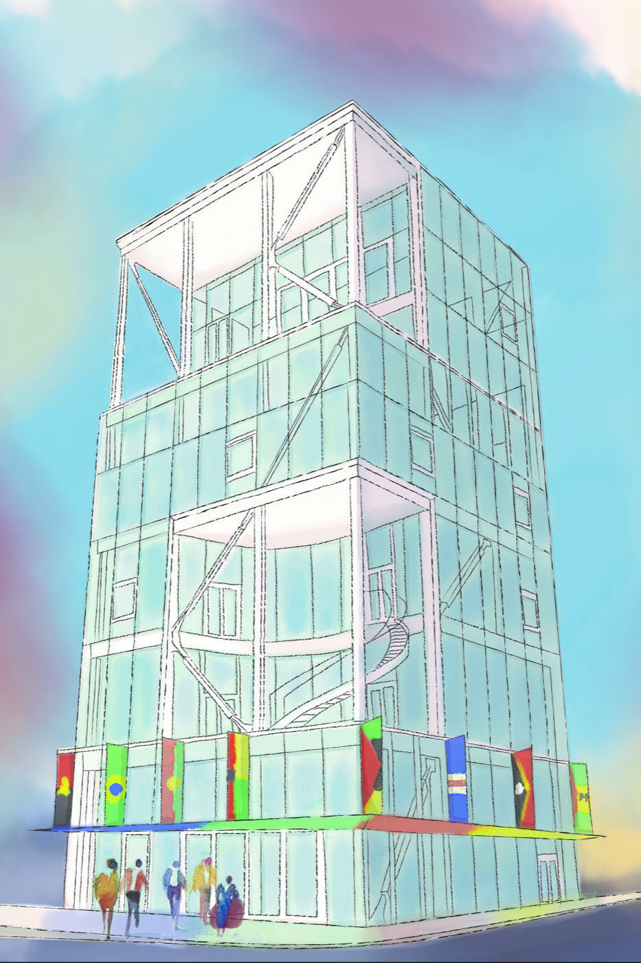 Shibaura House — exterior